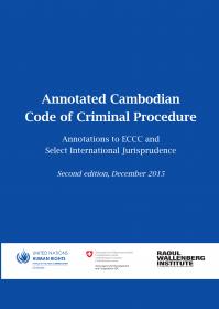 Annotated Cambodian Code of Criminal Procedure